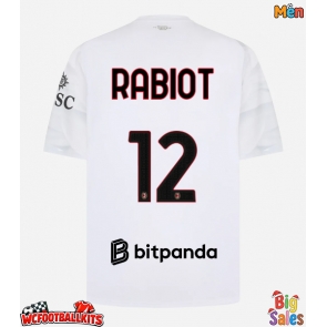 AC Milan Adrien Rabiot #12 Replica Away Stadium Shirt 2026-27 Short Sleeve
